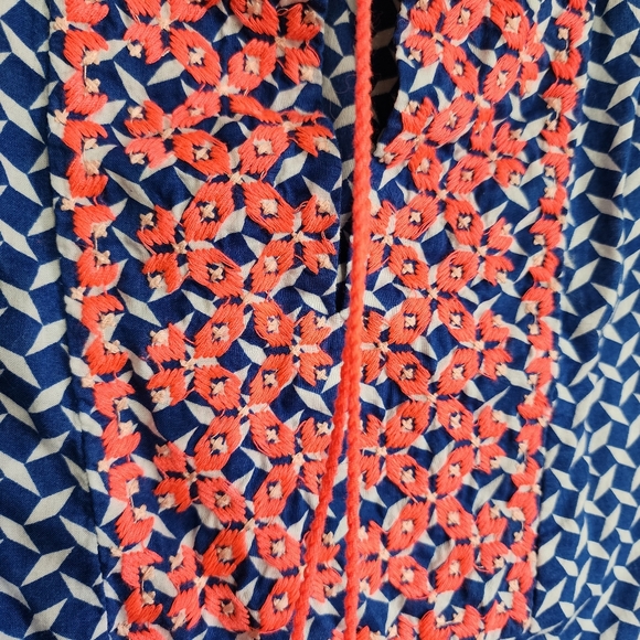 J. Crew tank top, size 00 petite, Blue, pink - Picture 2 of 5
